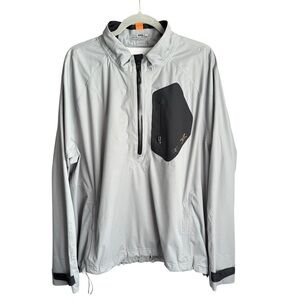 Ralph Lauren RLX Men’s XL Gray 1/2 Zip Performance Pullover Shell Jacket Golf